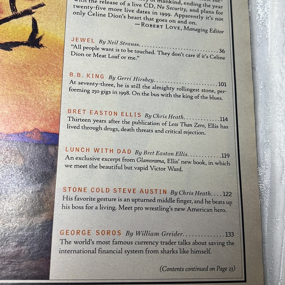 JEWEL SPECIAL DOUBLE EDITION ROLLING STONE MAGAZINE DEC 1999 ISSUE 803 - Picture 9 of 16